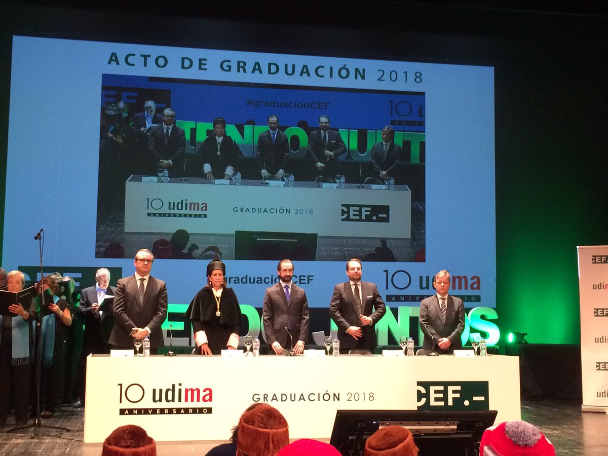 Acto De Graduaci N Curso De M Ster Y Grado De Cef Udima En